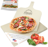 2,5cm Pimotti Pizzastein/ Brotbackstein Set