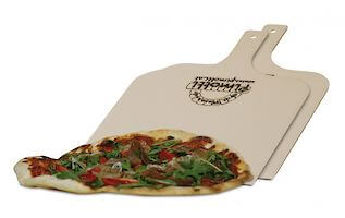 2er Pack - Pizzaschaufel aus naturbelassenem Sperrholz