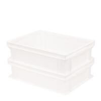 Pizzaballenbox (2er Set ohne Deckel) Kunststoffbehälter für Pizzateig