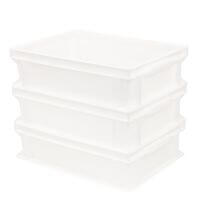 Pizzaballenbox (3er Set ohne Deckel) Kunststoffbehälter für Pizzateig
