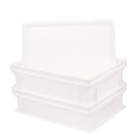 Pizzaballenbox (2er Set mit 1xDeckel) Kunststoffbehälter für Pizzateig